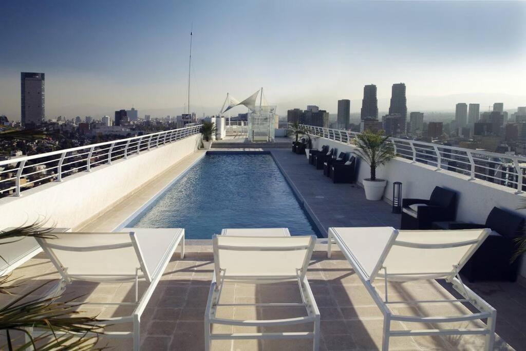 דירות מקסיקו סיטי Polanco Pool Amazing View Gym Parking מראה חיצוני תמונה