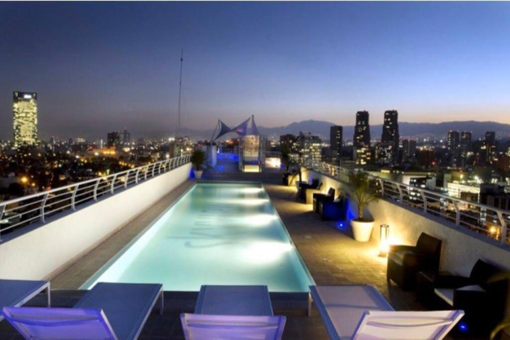 דירות מקסיקו סיטי Polanco Pool Amazing View Gym Parking מראה חיצוני תמונה